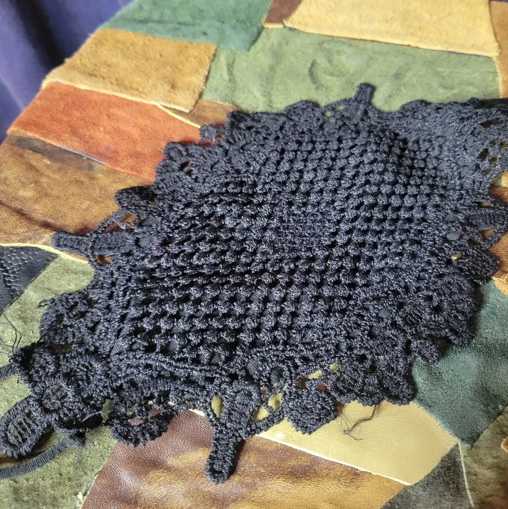 Adjustable Black Goth Style Lacey Mask, Never Worn